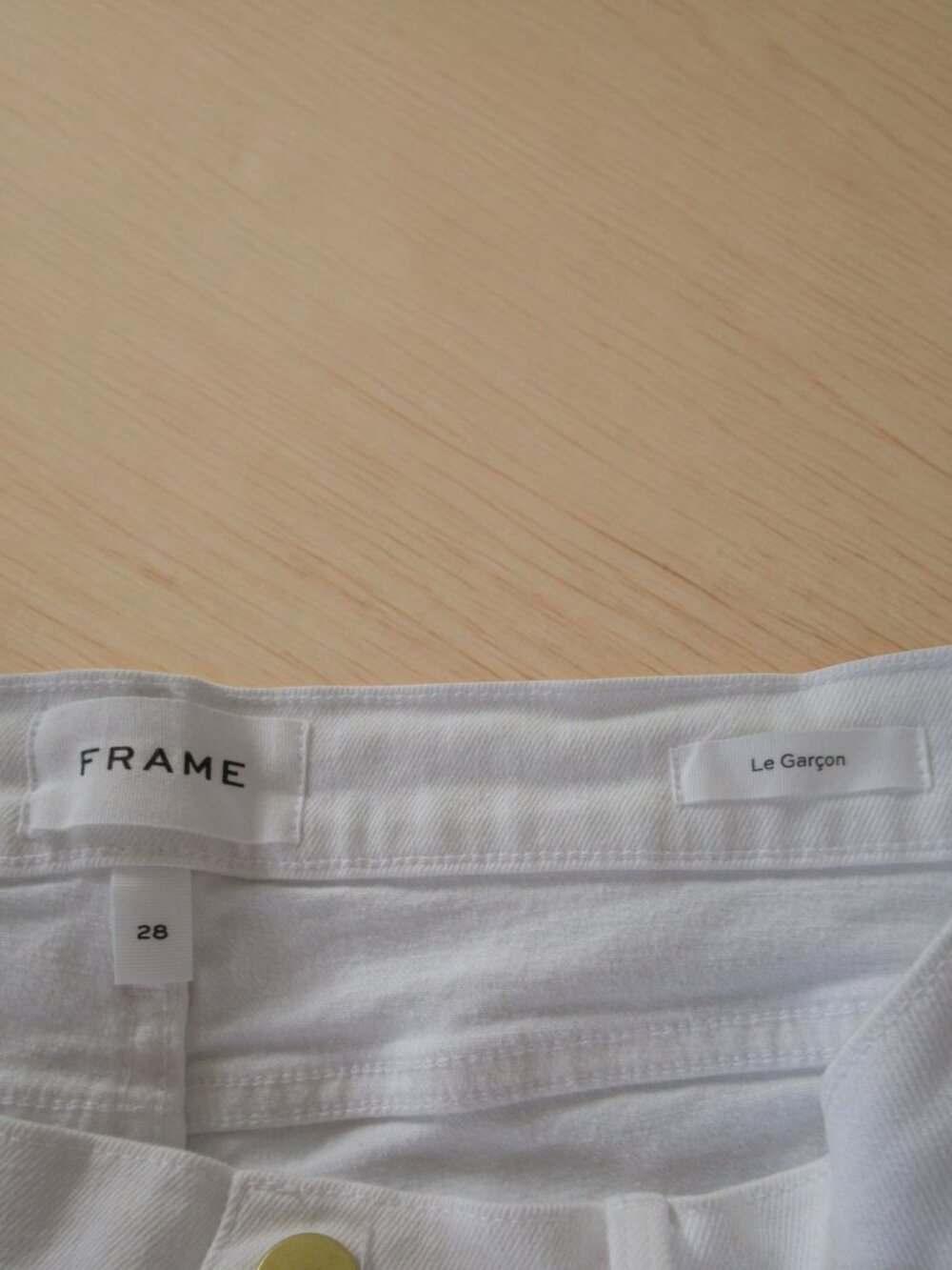 FRAME Denim - Le Garcon - White Women's Jeans, Size 28, New with tags - Picture 10 of 13